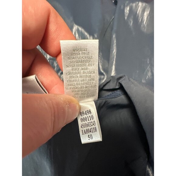 Zenergy By Chico’s Hooded Short Sleeve Jacket Blue Size 2 US L - Picture 6 of 7